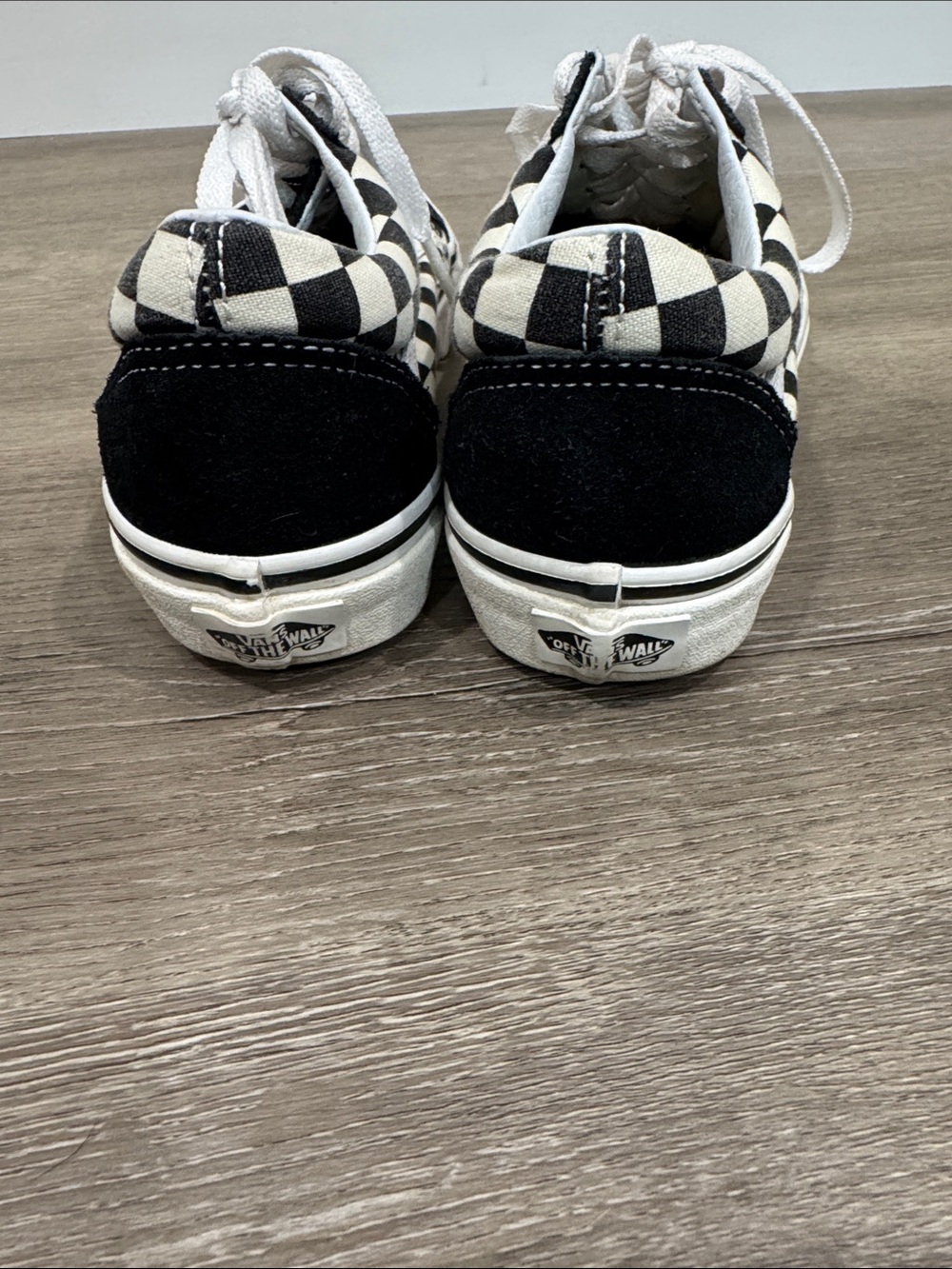 Vans Black & Cream Checkerboard Old Skool Sneakers - Picture 4 of 6